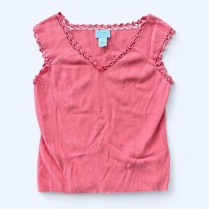 Ann Taylor Loft Crochet Tank Top